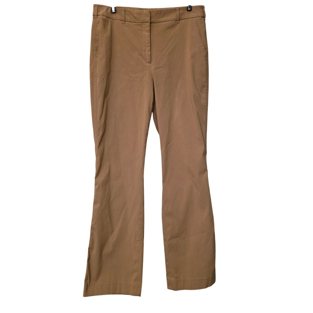 White House Black Market Slim Bootcut Trousers Camel Brown Size 10 Professional